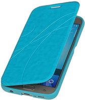 Easy Booktype hoesje Geschikt voor Samsung Galaxy S6 Edge G925 Turquoise