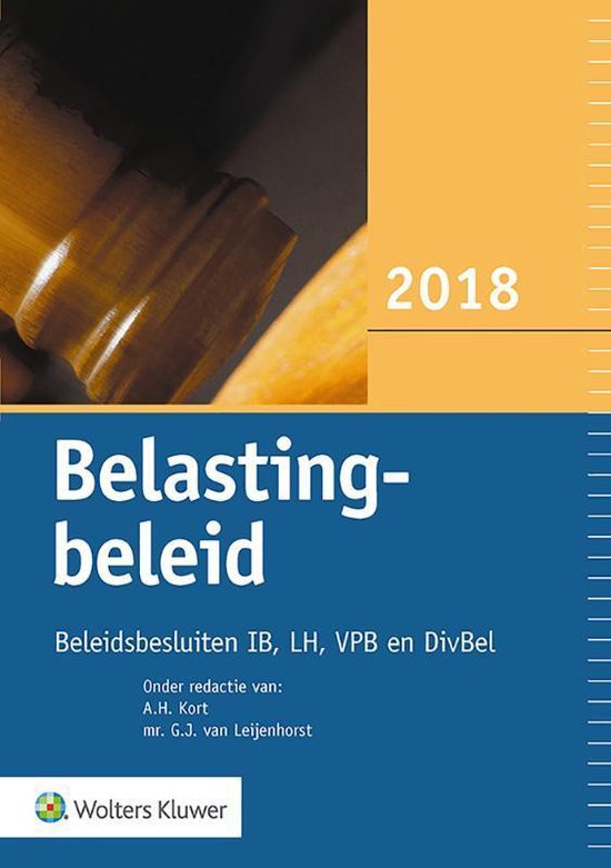 Belastingbeleid 2018 - cover