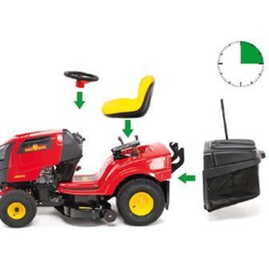 Zitmaaier A 96.165 H - maaibreedte 96 cm - Zijuitworp - Doorstapframe - Hydrostaat aandrijving - B&S motor - 1 cylinder - tot 2000 m2