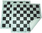 Schaakbord vinyl rolbaar 55 mm wit/zwart 51cm :: HOT Games