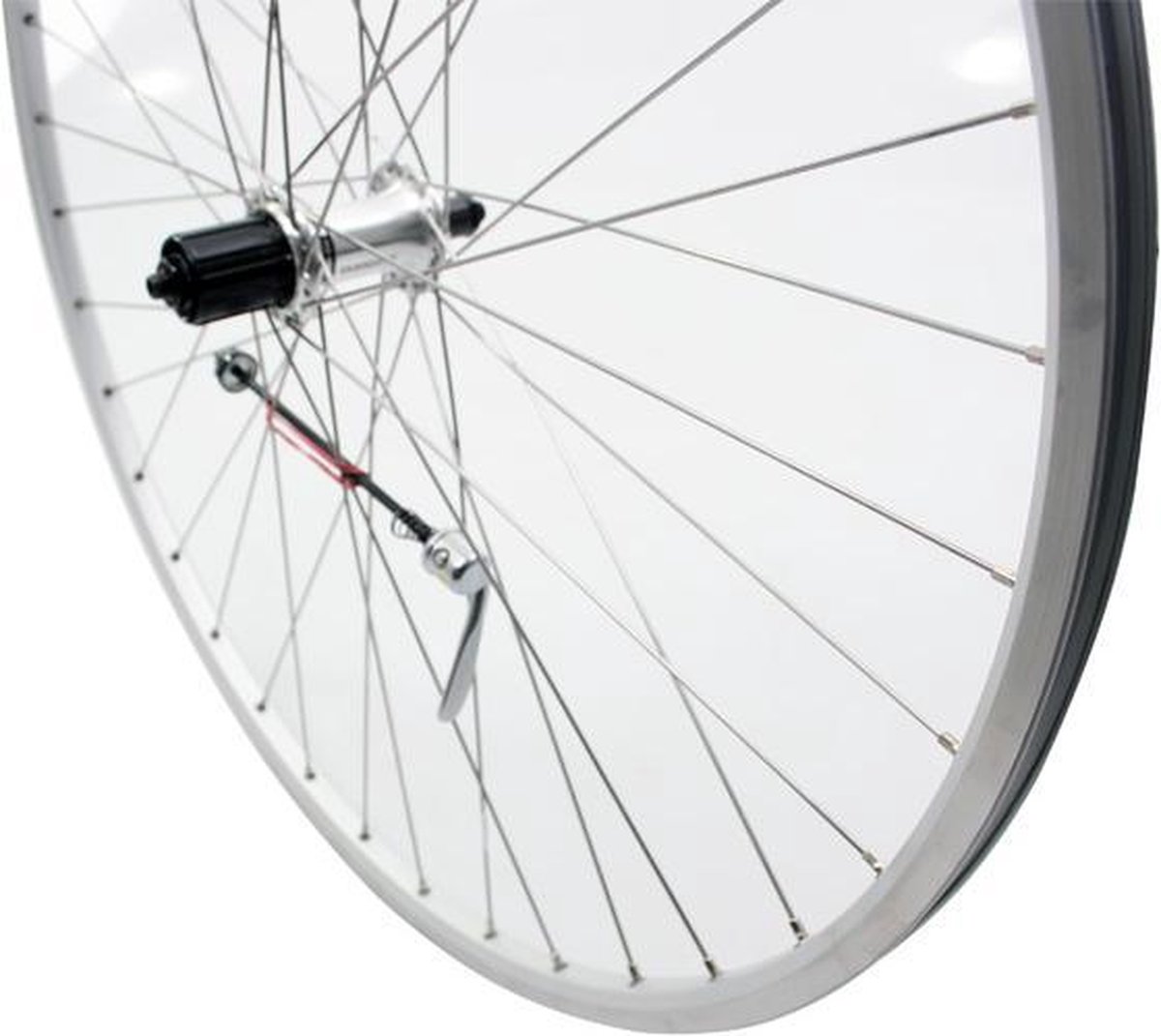 Roland achterwiel 28 x 1 uitval cass 9v Race zilver RVS spk