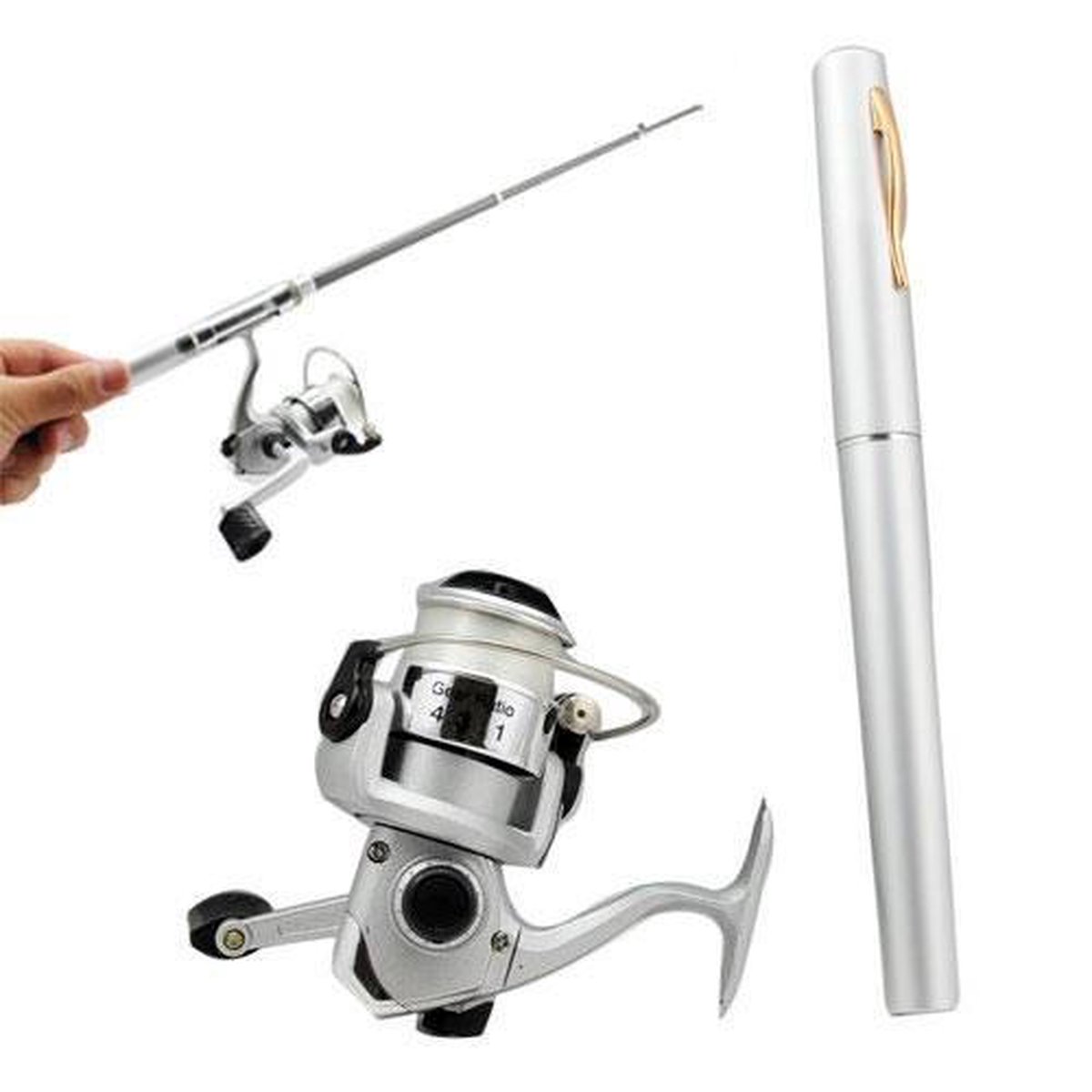Uitgang lippen Effectiviteit Pen Fishing Rod 25m visdraad 20cm-1m - Draagt tot 2.5kg | bol.com