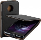 Zwart eco flipcase cover hoesje voor Motorola Moto X4