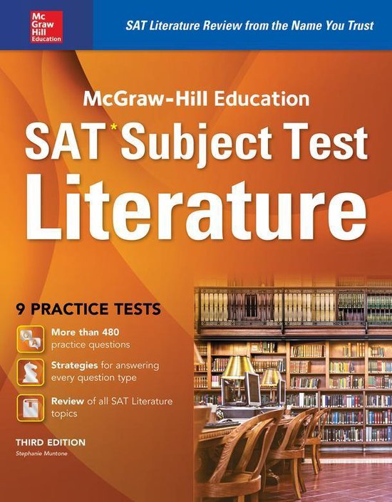 McGraw-Hill Education SAT Subject Test Literature 3rd Ed. - cover