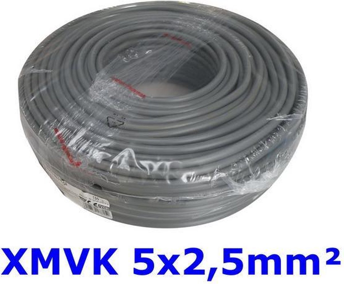 XMvK Buitenkabel - 5 x 2.5 mm² - 100 Meter - waskoning