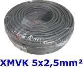 XMvK Buitenkabel - 5 x 2.5 mm² - 100 Meter