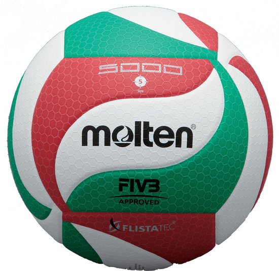Molten V5m4000 Volleybal | Rood - Groen