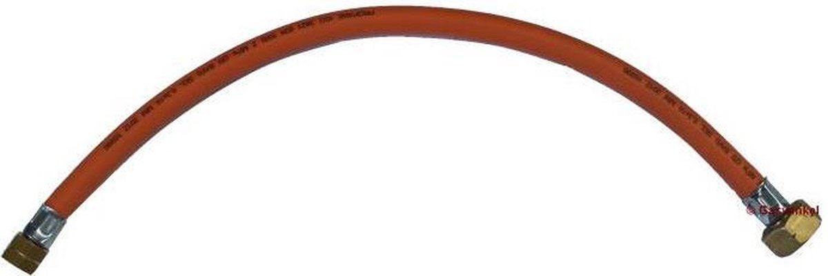 Gasvulslang 3/8 links x 1/2 duims links - 70 cm