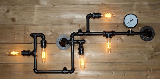 industriële steampunk wandlamp | bol.com