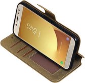 BestCases.nl Goud Samsung Galaxy J5 2017 TPU wallet case booktype hoesje HM Book