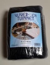 Vijvernet 4 x 5 meter Zwart Maas 1 x 1 cm