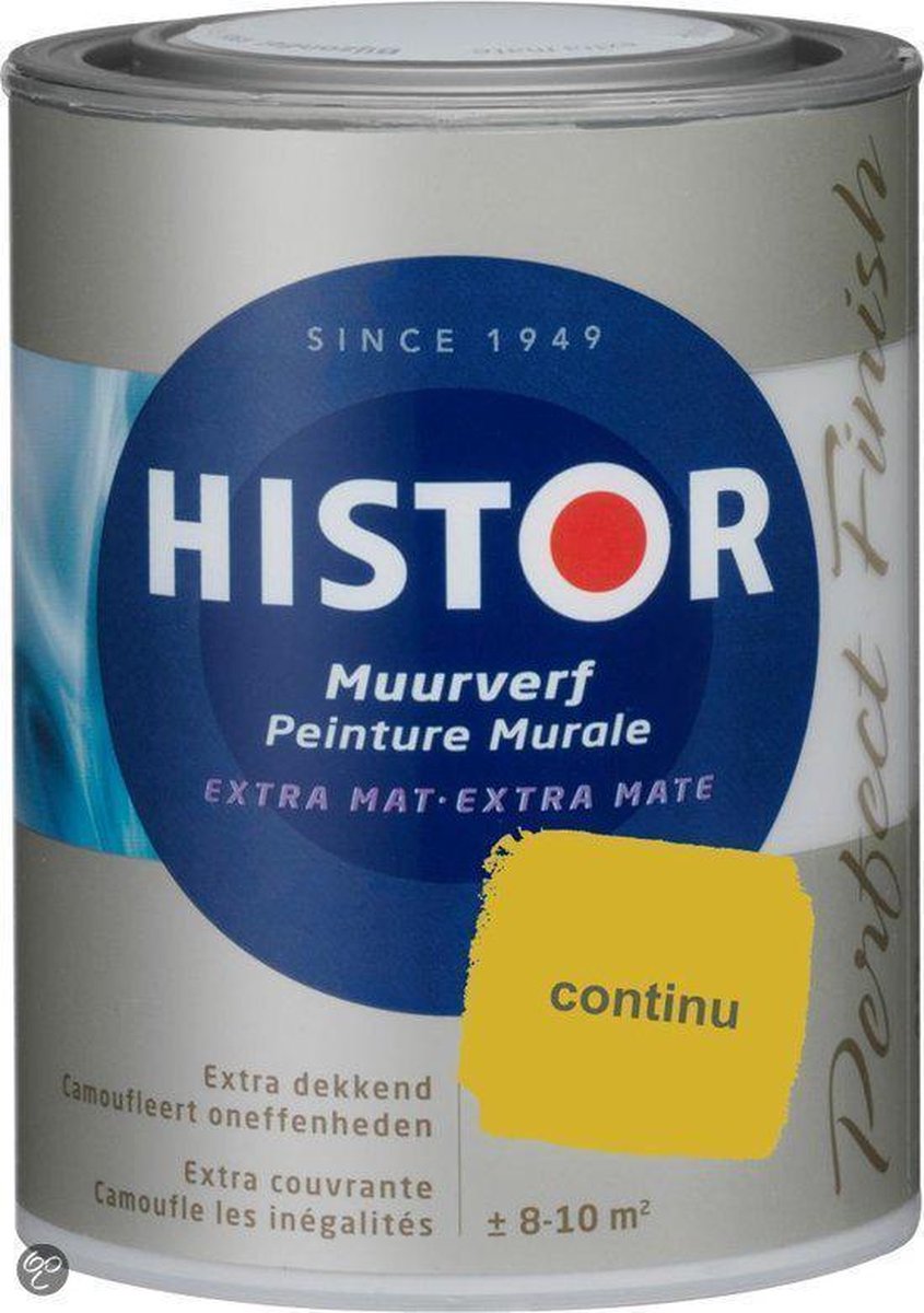 Histor Perfect Finish Muurverf Mat 1 liter - Continu
