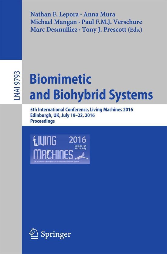 Springer Nature Proceedings Computer Science - Biomimetic an ... - cover