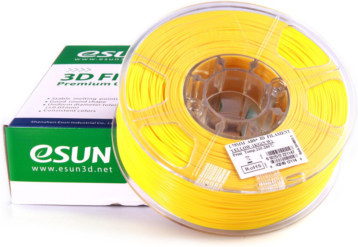 eSun ABS+ Yellow - 2.85mm - 3D printer filament