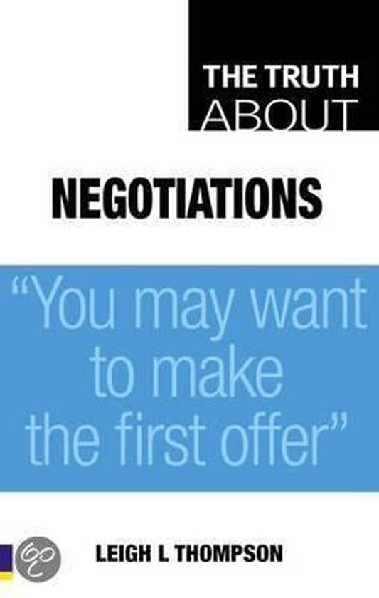 Truth About Negotiations - cover