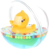 Jonotoys Waterbal Met Badeend 12 Cm Transparant