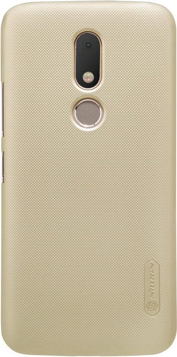 Nillkin - Motorola Moto M Hoesje - Harde Back Case Frosted Shield Goud
