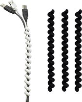 Kabelbinders - Flexibel - Cable Twister - Zwart - Set van 3 stuks - 19 x Ø 1,5 cm