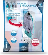 LaundrySpecialist Vacuumzakken - 80% plaats besparend - JUMBO verpakking - Set van 12 stuks