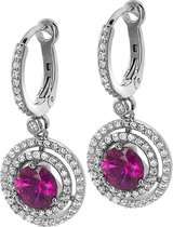 Orphelia Silver 925 Zo-7049 Earring Zirconium /Red Cz