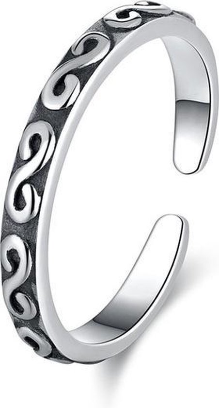 24/7 Jewelry Collection Infinity Ring Verstelbaar - Verstelbare Ring - Zilverkleurig - Amodi