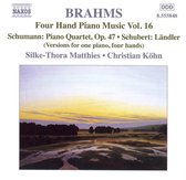 Silke-Thora Matthies & Christian Kohn - Brahms: Piano Music 4 Hands Volume 16 (CD)