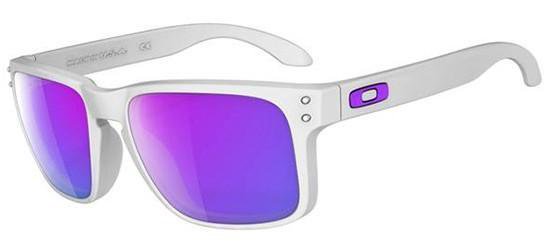 snijder kant Acquiesce Oakley HOLBROOK OO9102 9102 05 - Zonnebril - Wit/ Paars - 55 mm | bol.com