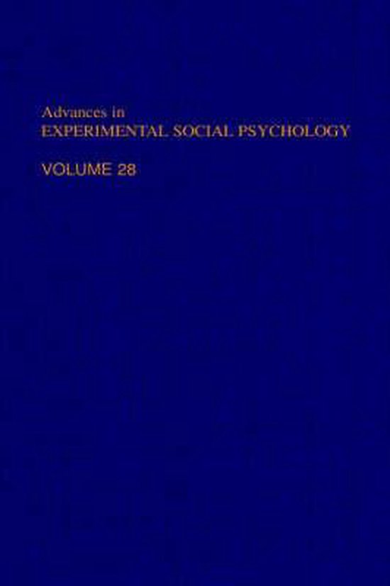 Advances in Experimental Social Psychology - cover