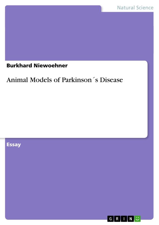 Animal Models of Parkinson´s Disease (ebook), Burkhard Niewoehner
