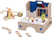 Playwood - Werkbank tafelmodel inclusief accessoires - Houten werkbank opklapbaar