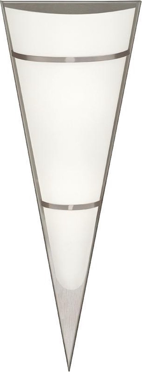 EGLO Pascal 1 - Wandlamp - 1 Lichts - Nikkel-Mat - Wit