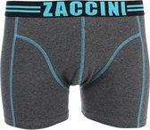 Zaccini - 2-Pack Boxershorts - Grijs - Turquoise
