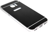 Spiegel hoesje aluminium zwart Geschikt voor Samsung Galaxy S7