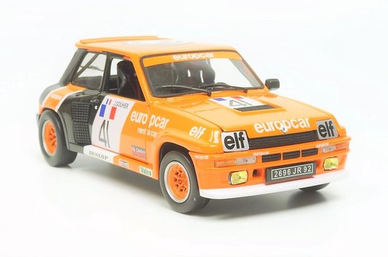 Renault 5 Turbo Coupe Europe 81 Universal Hobbies 1/43 – N°41 Europcar – Très Bon État