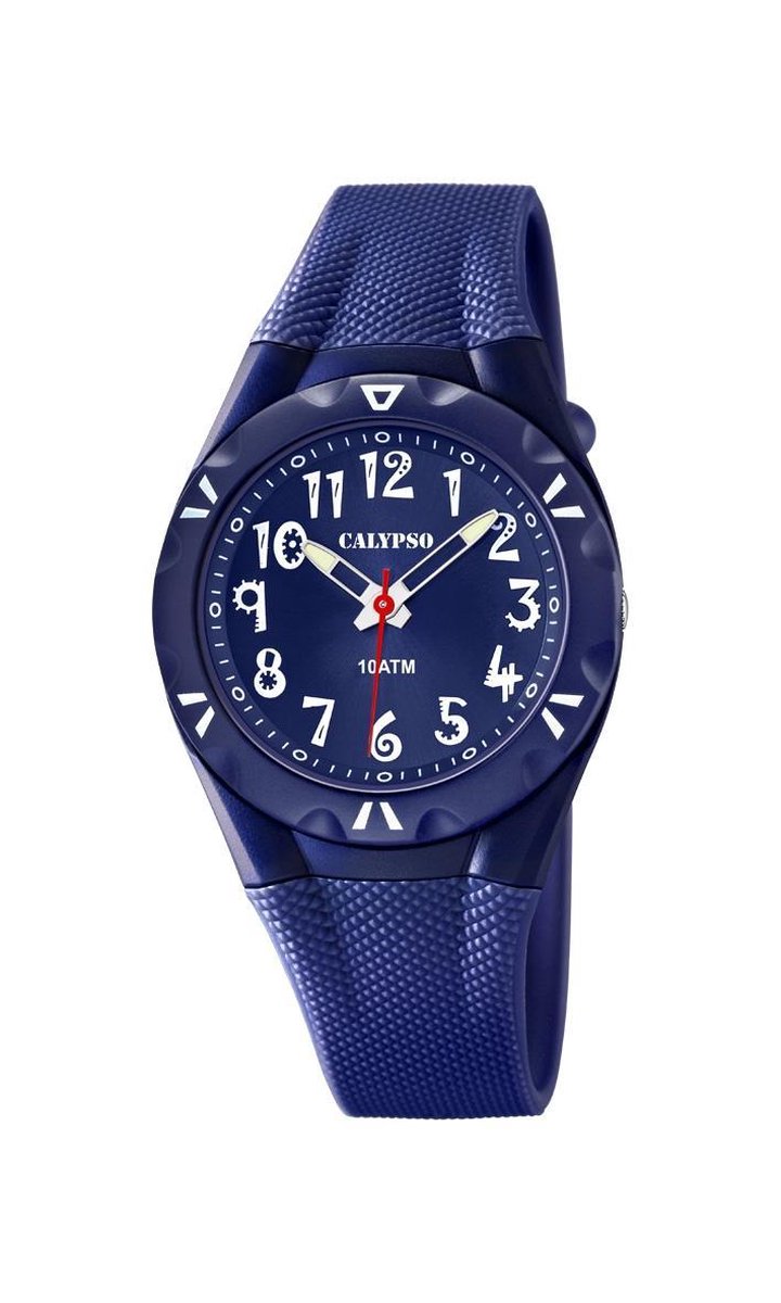 Calypso K6064/3 Kinderhorloge - Polshorloge - Kunststof - Blauw - Ø 34mm