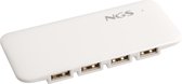 NGS - USB Hub 2.0 - 7 poorten (met voeding)