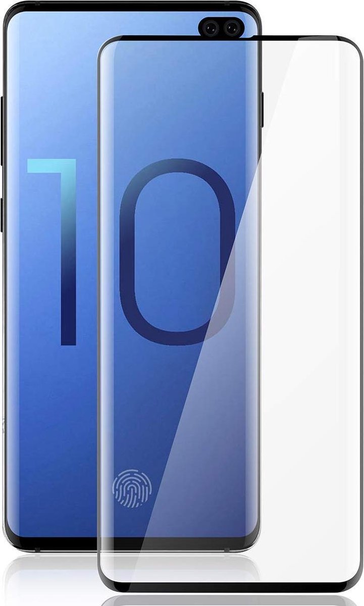 Screenprotector - Geschikt voor Samsung Galaxy S10 Plus - Gehard Glas - Transparant