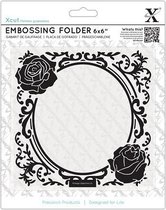 6 x 6'' Embossing Folder - Rose Frame