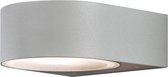 Konstsmide Teramo - Wandlamp schijf flush - 230V - E27 - grijs