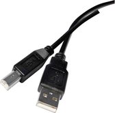 Emos 2m USB 2.0 USB-kabel USB A USB B Zwart