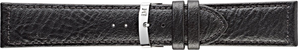 Morellato PMX019PANAM PC - Horlogebandje - Leer - Zwart - 22 mm