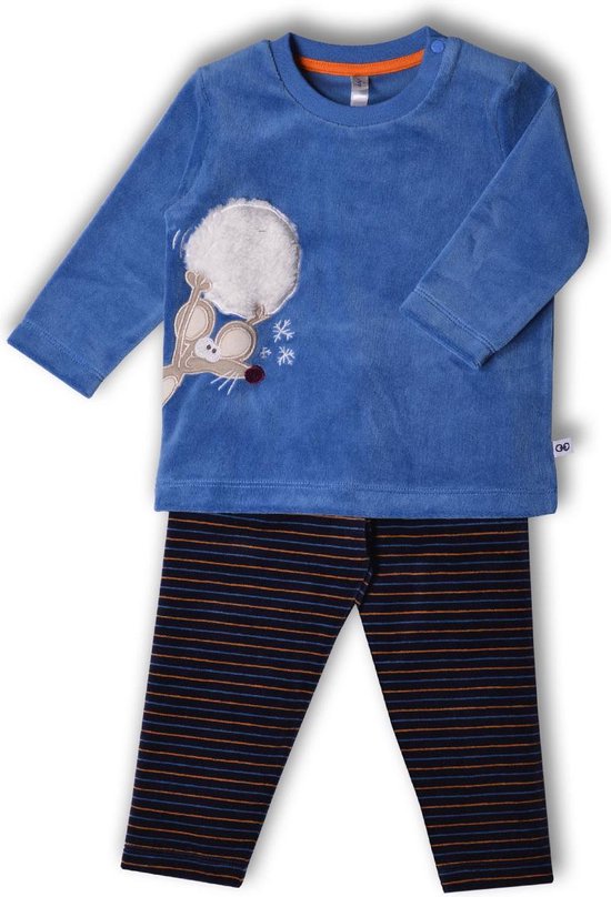 residu Goederen Instrument Woody pyjama unisex - muis - blauw - 182-3-PLS-V/839 - maat 80 | bol.com