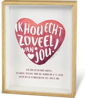 Wonderful Deco decoratie venster "Ik hou van jou"