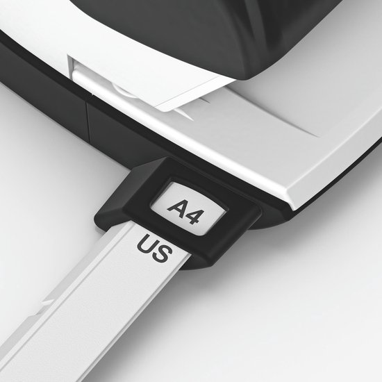 Leitz NeXXt Metalen Bureau Perforator - Perforeert Tot 30 Vel - Voor Mappen En Ringbanden - Zwart