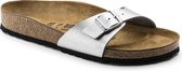 Birkenstock Madrid Dames Slippers Silver Regular-fit | Zilver | Imitatieleer | Maat 43 | 040411