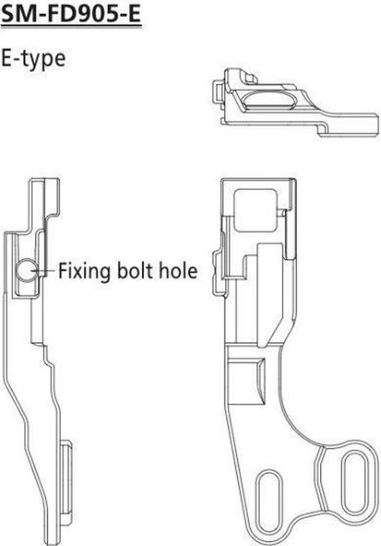 Foto: Shimano xtr voorderailleur adapter fd 9050 70 di2 versnellingstoebehoor directe montage laag zwart