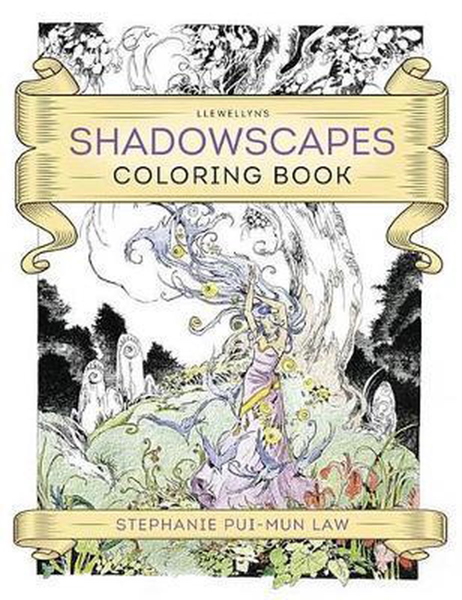 Llewellyn's Shadowscapes Coloring Book, Stephanie PuiMun Law