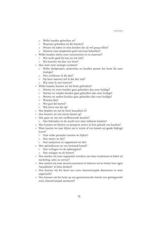 Cross channel excellence