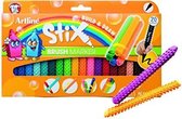 Artline Stix brush pen , voor handlettering en kleuren, set van 20 kleuren