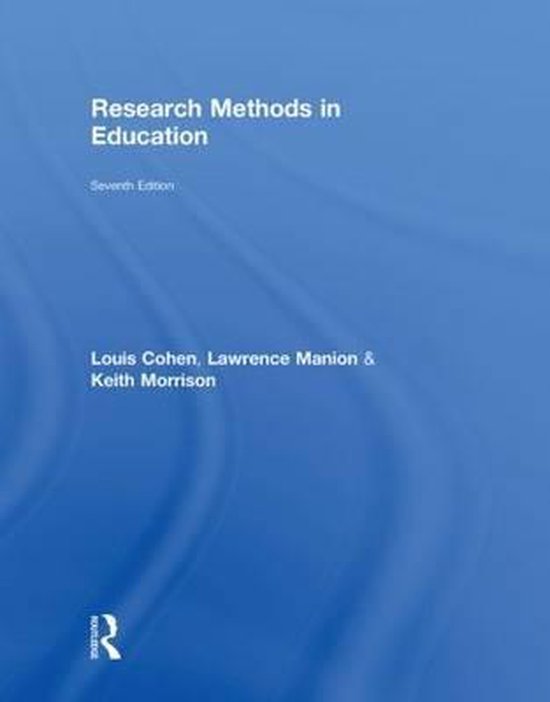 Research Methods in Education - cover